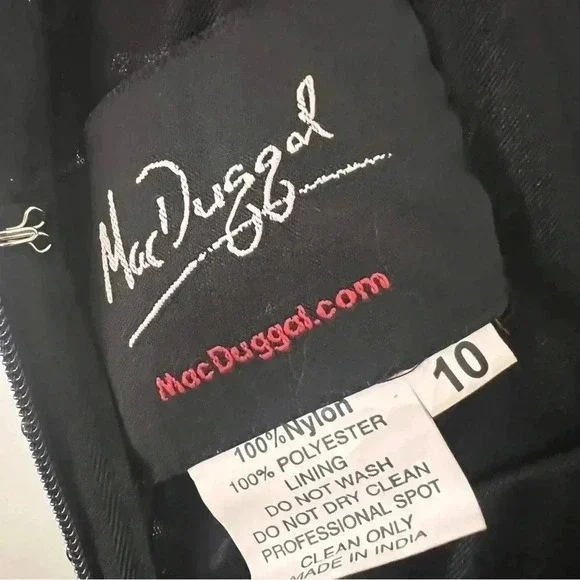 NWT Mac Duggal Cold Shoulder Sequins Dress - Picture 5 of 8